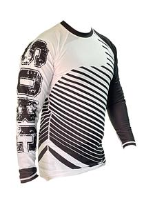 Rashguard de entrenamiento de manga larga BJJ, diseño personalizado, camisetas deportivas Unisex y ropa de gimnasio, Spandex/poliéster, estampado de transferencia de calor - Product Image 2