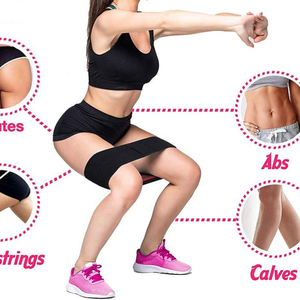 Niveaux de résistance Logo personnalisé Prix de gros Yoga Gym Exercice Fitness Booty Hip Bande de résistance - Product Image 5