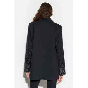 Veste blazer noire à clous - Product Image 5