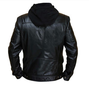 แจ็กเก็ตหนังแฟชั่นผู้ชายสำหรับฤดูหนาวที่ดีที่สุดเสื้อผ้าหนังลำลองสำหรับผู้ชายทรงสลิมฟิต - Product Image 4