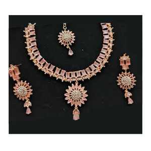 Productos de tendencia 2024 recién llegados conjunto de joyería nupcial India ropa de boda y fiesta accesorios de mujer chapados en oro conjuntos de joyería - Product Image 1