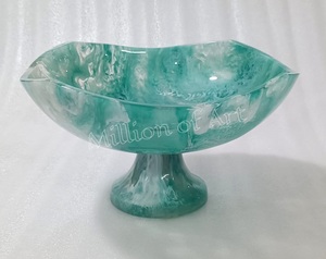 Juego de vajilla de cocina de hotel de alta calidad hecho a mano de resina globo de agua nieve comida fiesta en casa incluye cuchara cubiertos 3D esmaltado - Product Image 4