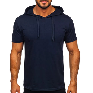 Men's <b>Sleeveless</b> <b>Hoodie</b> Workout Shirt Gym Tank Top Athletic Fitness Wear Quick Dry Sportswear OEM Wholesale - Product Image 1