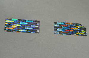 Holograma Plateado con Perforaciones Anti-Manipulación - Product Image 2