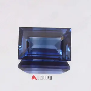 Baguette cut Lab creato Blue Sapphire Gemstone High Grade hydrotermal Lab Grown Sapphire Royal Blue Color sciolto per gioielli