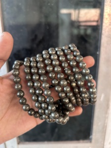 Pulseras de Ágata Rais de 8 mm al por Mayor, Pulseras de Pirita Dorada Hechas a Mano, Cuentas de Piedras Preciosas de Alta Calidad, Pulsera Coleccionable de Arte Personalizable - Product Image 6