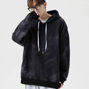 Sweat à capuche Gsm épais sans ficelle personnalisé hommes basiques coton mélangé surdimensionné blanc acide Vintage lavé à l'acide à capuche - Product Image 5