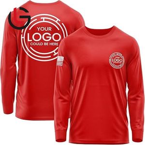 เสื้อยืดแขนยาวสำหรับผู้ชายเสื้อยืด100% ผ้าฝ้ายออร์แกนิกผ้าสแปนเด็กซ์150กรัมออกแบบโลโก้ได้ตามต้องการ - Product Image 4