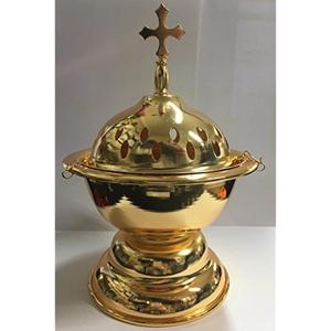 Quemador de incienso moderno de lujo Cruz en la parte superior Ocasión DE BODA cristiana Decoración DE LA IGLESIA Quemador de incienso de alta calidad Mejores precios - Product Image 1