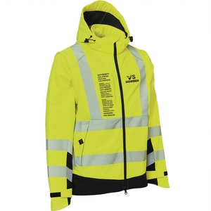 ELKA RAINWEAR <b>High</b>-<b>Visibility</b> <b>Softshell</b> <b>Jacket</b> Size L VISIBLE XTREME <b>High</b>-<b>Visibility</b> Promotional Reflective Stickers Lights - Product Image 2