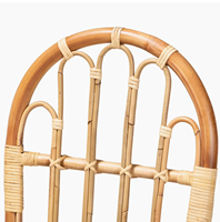 Chaise pivotante en rotin faite à la main, moderne et élégante, empilable, gain de place, capitonnée, pliable, avec housse amovible, pour intérieur/extérieur