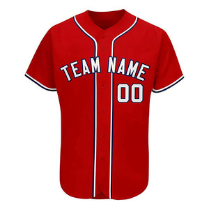 เสื้อเจอร์ซีย์เบสบอลของผู้ชายเสื้อซอฟต์บอลคอวีผ้าโพลีเอสเตอร์แบบเย็บเป็น100% จำนวนจำกัด - Product Image 3
