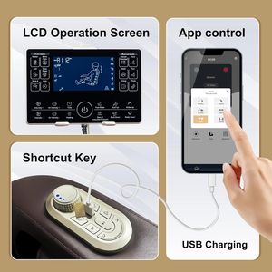 Manhattan Full Body Massage Zero Gravity Auto <b>Footrest</b> Auto Manual Massage Space Saving Delivers ultimate comfort and Stress - Product Image 3