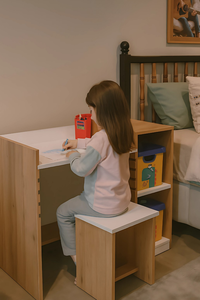 Escritorio de Estudio Ergonómico Multicapa de MDF 100% para Niños Arion, Diseño en Capas para Comodidad y Eficiencia en los Estudios Escolares - Product Image 2