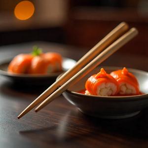 Cocina asiática Essentials Palillos de madera Vajilla hecha a mano ligera y elegante para Fideos de sushi y celebración de bodas - Product Image 2