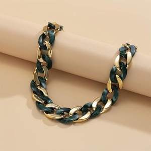 Cadena de eslabones de resina diseñada para mercados artesanales, que destaca en cualquier exhibición de joyería. Cadena de eslabones de resina perfecta. - Product Image 3