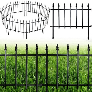 Recinzione Decorativa in Metallo per Giardino ARIFARO, 46cm di Altezza x 56cm di Larghezza (5 Pannelli Totali 2,8m), Barriera per Cani, Recinzione da Giardino Prodotta in Cina - Product Image 2