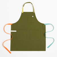 Tablier à bretelles sans manches RUSSELL CORPORATION, orange, 3 poches, 100% coton/toile, léger, écologique, durable, lavable en machine