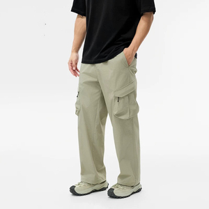 עיצוב חדש וכושר עבודה מכנסיים טקטיים ומכנסיים 100% כותנה המותניים אלסטי - Product Image 1