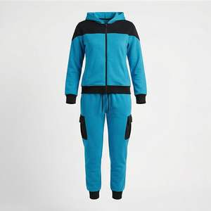 Ensemble de survêtement pour femmes de haute qualité, couleur personnalisée, vêtements décontractés, molleton doux, ensemble de jogging, vêtements de sport, tenue deux pièces tendance - Product Image 1