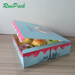 Caja de donas personalizada a bajo precio al por mayor con departamentos divididos, solución biodegradable para panadería y responsabilidad ambiental - Product Image 5