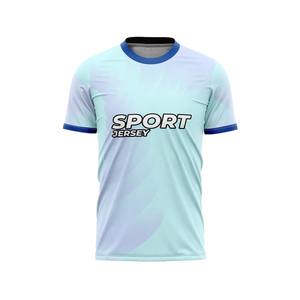 Custom Unisex Soccer Jersey Short Sleeve Heat-Transfer Printed Quick Dry 100% Polyester Sportswear for Adults - Product Image 1