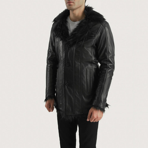 Nouvelles Vestes en Cuir Véritable pour Hommes, Style Urbain Décontracté, Imperméables et Respirantes, avec Ceinture Latérale – Vente en Gros Direct Fabricant - Product Image 2