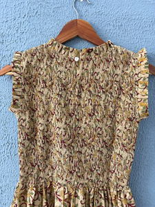 Vestido Maxi Estampado a Mano Indio para Mujer, Algodón Puro, Verano, Estampado Sólido, Ropa de Fiesta, Ropa de Playa, Vestido Floral para Mujer - Product Image 3