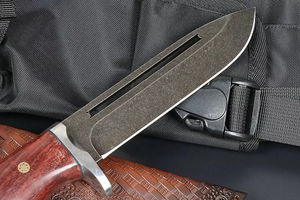 Best Stainless Steel Fixed <b>Blade</b> Hunting <b>Knife</b> Serrated Edge Custom OEM Options 3-Year Warranty-Industrial Grade for Outdoor - Product Image 4