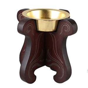 Brûleur d'encens Mubkhar Bakhoor en bois dernier modèle pour usage religieux Idée cadeau parfaite - Product Image 4