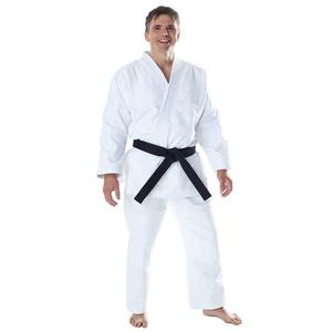 Uniforme de Karate Unisex 100% Algodón, Alta Calidad, 350g, Blanco y Azul, Tallas para Adultos, Secado Rápido, Ligero, Ropa de Artes Marciales - Product Image 1
