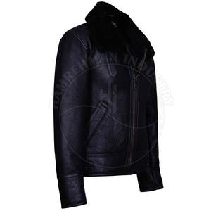 Chaqueta de piel de oveja para hombre, bajo MOQ, gran oferta, chaqueta de piel de oveja hecha a medida para hombre, hecha en Pakistán - Product Image 3