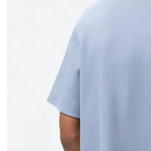 Camiseta ajustada de gran tamaño para hombre de algodón 100%, cuello redondo, peso pesado, en blanco, ajuste holgado, moda de gran tamaño - Product Image 3