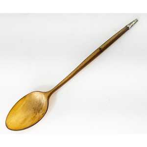 Ensemble de couverts en corne de buffle pour salade avec 2 spatules, ustensiles durables faits à la main - Product Image 2