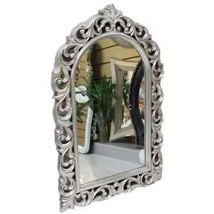 Espejo de Pared de Metal Plateado Moderno y Elegante para Dormitorio, Vestidor, Hogar y Hotel con Diseño Personalizado - Product Image 5