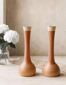 Portavelas para el hogar, soporte de madera para velas para decoración del hogar, soporte de pilar de vela más vendido de Antique Creations - Product Image 4