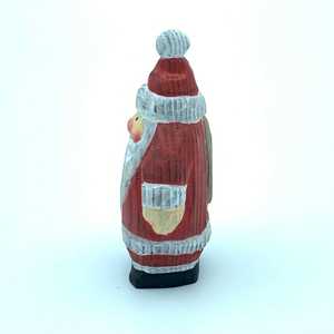 Statua di Babbo Natale in Legno Intagliata a Mano YEEYAYA, Decorazione Natalizia per Casa e Stanza, Scultura Figurativa per Natale - Product Image 5