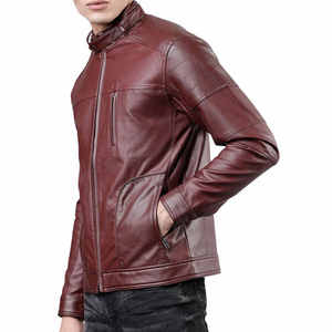 Custom Designed <b>Men's</b> Casual <b>Leather</b> <b>Jacket</b> High Street Fashion High Quality Stand Collar Winter Direct From <b>jacket</b> for <b>men</b> - Product Image 5