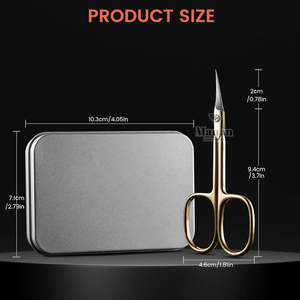 Ciseaux à cuticules droits en acier inoxydable de haute qualité, outil professionnel de manucure et pédicure durable pour le soin des ongles - Product Image 6