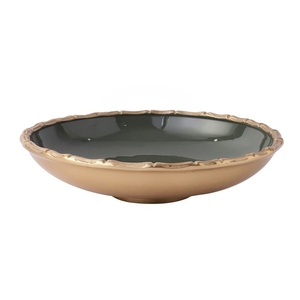 Bol à fruits rond en aluminium écologique Vaisselle de mariage en émail métallique pour le service de collation de dîner de pièce maîtresse - Product Image 4