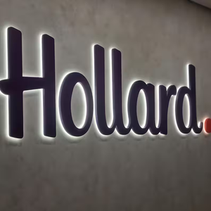 Salon Logo Business Sign Company Logo 3D Channel Letter Sign Illuminated LED Signs 3D Metal Wall Logo Signboard Letters - Product Image 5