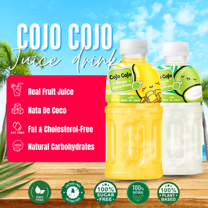 Boisson au jus de mangue frais pressé Cojo Cojo 320 ml, purée de mangue naturelle, Nata de Coco, certifiée BRC/GMP, emballage en bouteille en vrac, Vietnam - Product Image 5