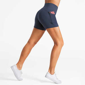 Pantalones Cortos Deportivos para Mujer, Diseño Sólido, para Gimnasio, Fitness, Yoga, Sin Costuras, Transpirables y que Absorben el Sudor - Product Image 5
