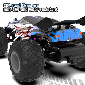 Auto RC Eléctrico a Escala 1:18 con Control Remoto de 2.4G, Carrocería de Plástico Resistente, Luces LED, Velocidad Ajustable, Listo para Usar en Exteriores - Product Image 4