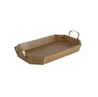 Plateau en bois intemporel pour un usage quotidien un accessoire charmant pour la maison au service des invités ou l'organisation des télécommandes et des essentiels
