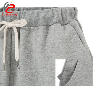 Short athlétique d'été pour femme Taille élastique Longueur au genou en jersey doux Style décontracté avec cordon de serrage - Product Image 2