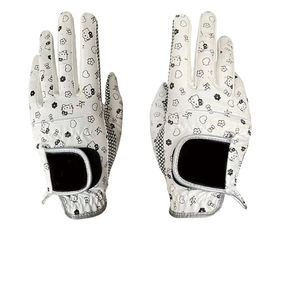 Gants de golf à une main de qualité supérieure avec cuir synthétique imprimé en tissu pour cuir de mouton droit gauche qualifié avec - Product Image 5