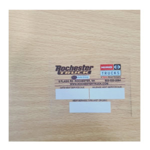 สติกเกอร์ติดรถยนต์กันน้ำและเป็นมิตรกับสิ่งแวดล้อม ปรับแต่งได้ พร้อมกาวด้านหน้าและด้านหลัง สามารถเขียนข้อความได้ สติกเกอร์เตือนการบำรุงรักษา (รับประกัน 3 ปี) - Product Image 6