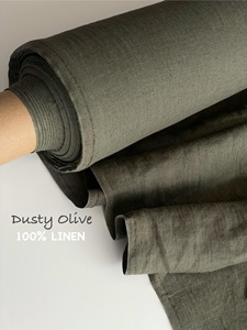 Venta al por mayor 115 ''/292cm de ancho Extra tela de lino francés 100% Lino puro peso medio para ropa de cama vestido Fabricación de cojines para niñas - Product Image 4