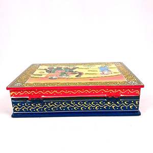 Boîte à bijoux en bois de qualité supérieure, motifs imprimés personnalisés, impression détaillée pour le rangement des accessoires de bijouterie, sur mesure - Product Image 5